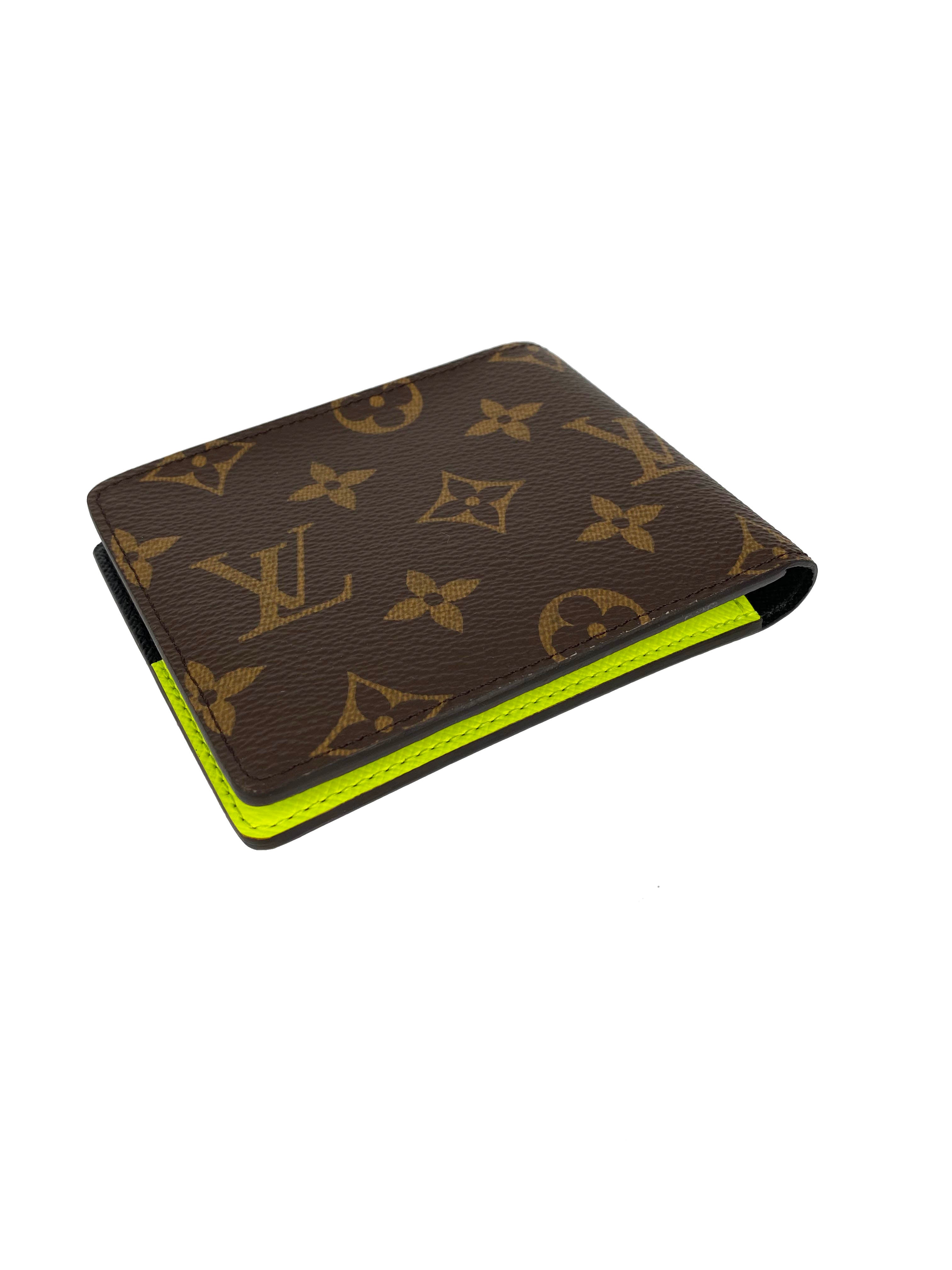 Louis Vuitton Monogram Slender Wallet for Women & Men | Genuine Leather Slim Bifold Wallet with Card Slots | Perfect for Everyday Use, Travel & Gifts