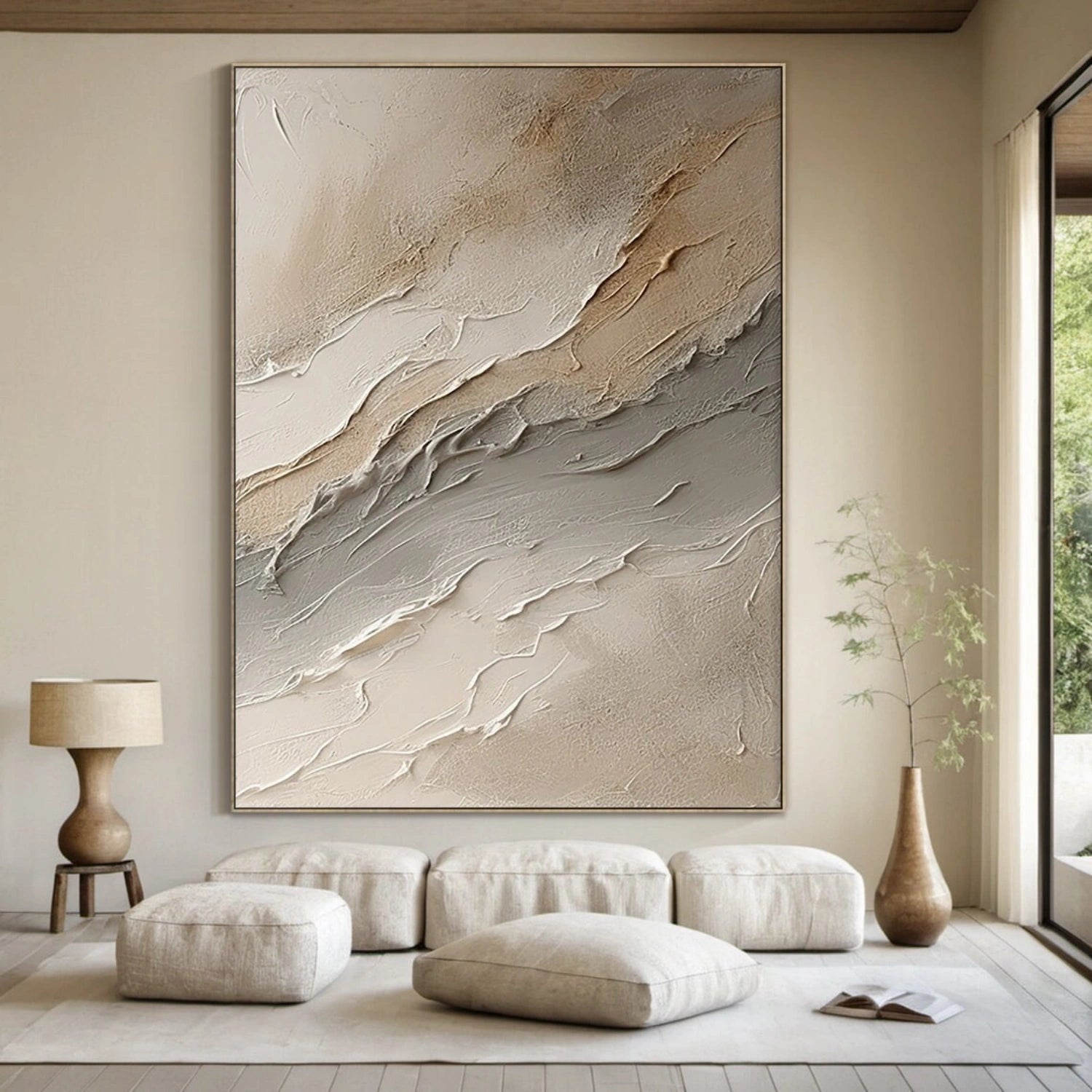 Abstract Painting #AB 338 - Modern Wall Art for Home & Office Decor | Large Canvas Artwork for Living Room, Bedroom, or Workspace