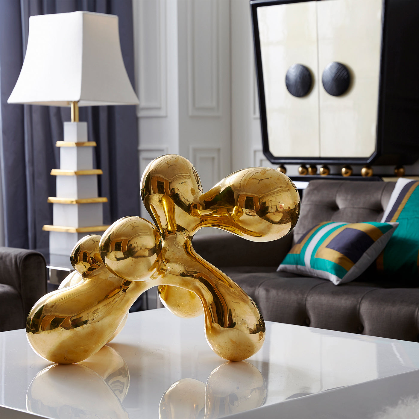 Giant Brass Orb - Decorative Metal Sphere for Home & Office Decor, Feng Shui, Centerpiece, Gift Idea - Perfect for Living Room, Garden, or Meditation Space