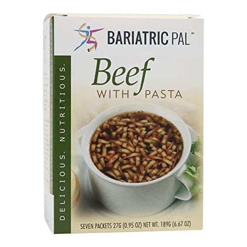 BariatricPal High Protein Soup - Beef & Pasta | Low Carb Meal Replacement | Post Bariatric Surgery Diet | Quick Healthy Lunch or Dinner Option