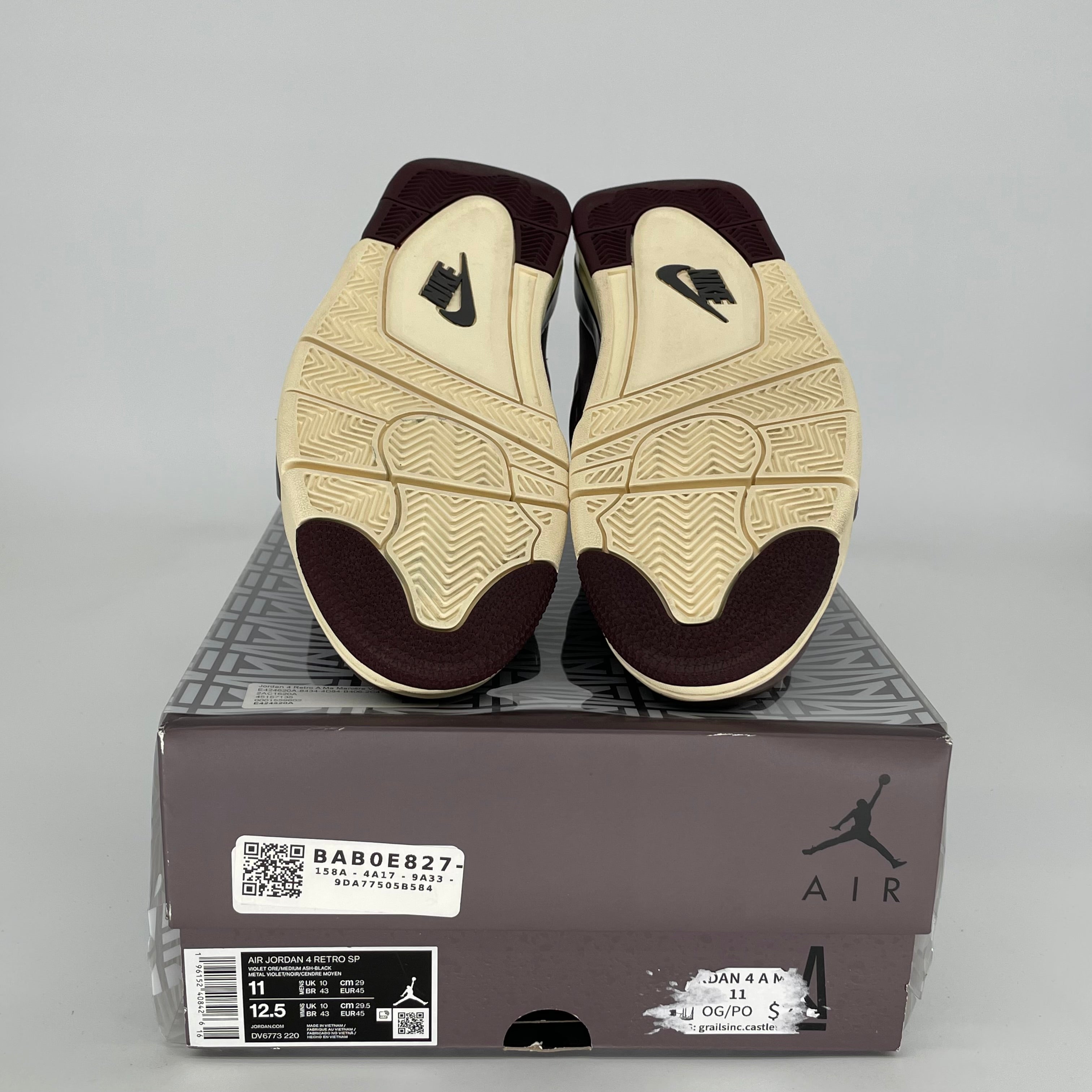 AIR JORDAN 1 Retro High OG A Ma Maniére Violet Ore Sneakers - Men's Size 11 (DV6773-220) - Limited Edition Basketball Shoes for Streetwear & Sneaker Collectors