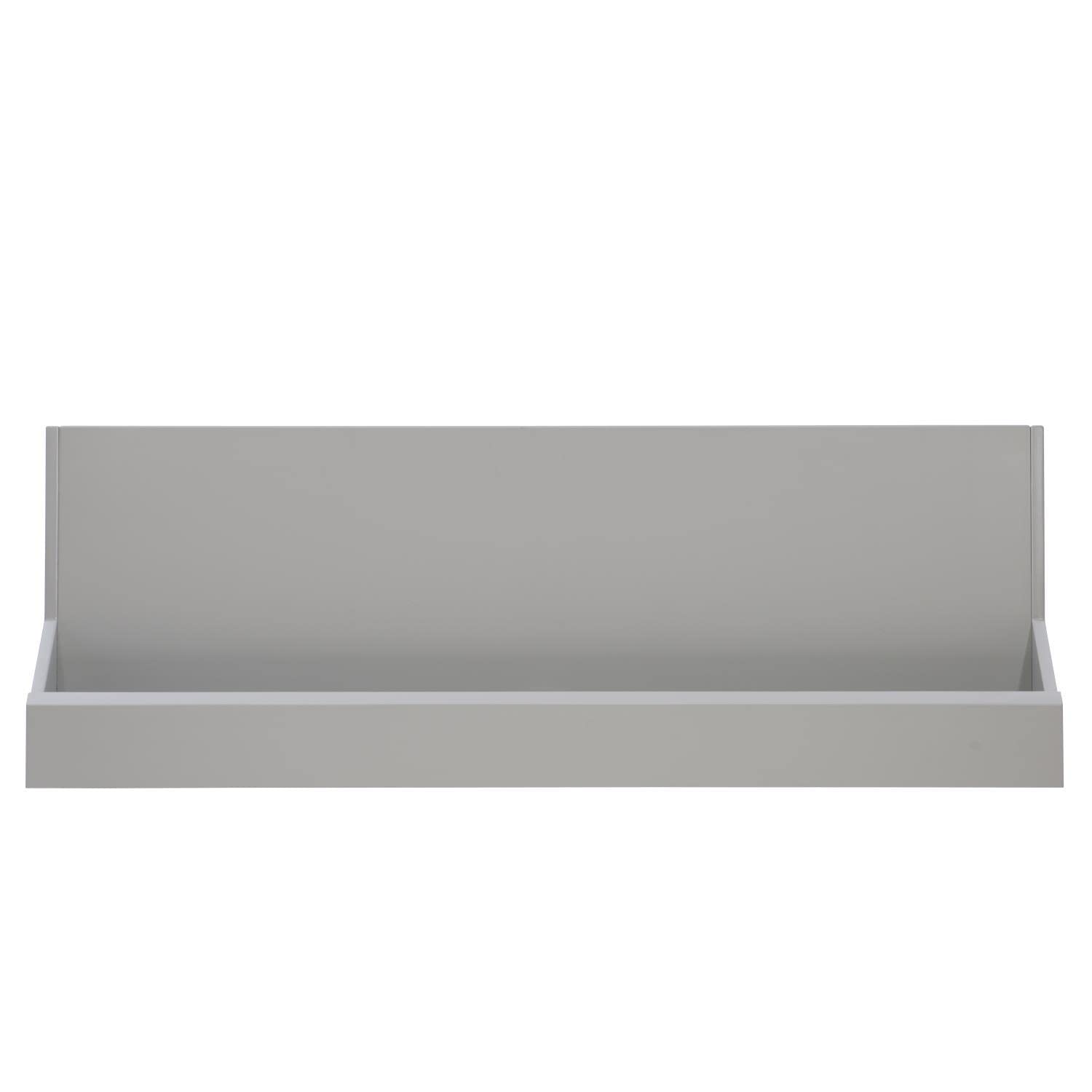 Linon Shivley Two Drawer Desk - Compact Grey Writing Desk for Home Office, Study & Small Spaces - Sturdy Wooden Workstation with Storage Drawers