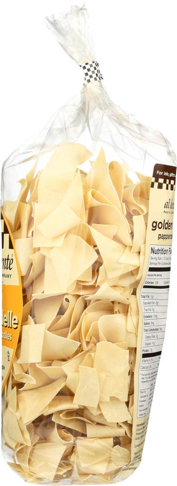 Al Dente Golden Egg Pappardelle Pasta - 6 Pack (12 Oz Each) | Premium Italian Egg Noodles for Gourmet Pasta Dishes, Carbonara & Special Occasions