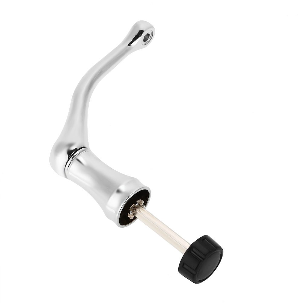 Premium Aluminum Alloy Folding Fishing Reel Handle Grips - Durable Replacement Rocker Arm for Saltwater & Freshwater Fishing - Perfect for Bass, Trout & Offshore Angling Adventures