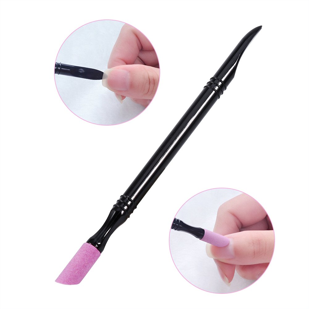 Washable Nail Stick Pen & Cuticle Pusher - Professional Quartz Nail Tool for Salon & Home Use - Perfect for Manicures, Pedicures & DIY Nail Care