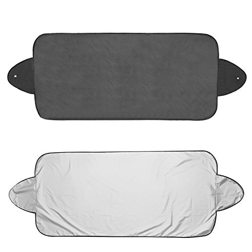 BEELADAN Car Sunshade Cover - Waterproof UV Protection for Windshield, Frost, Ice & Snow Shield, Mirror Protector - Perfect for Summer Heat & Winter Snow Scenes
