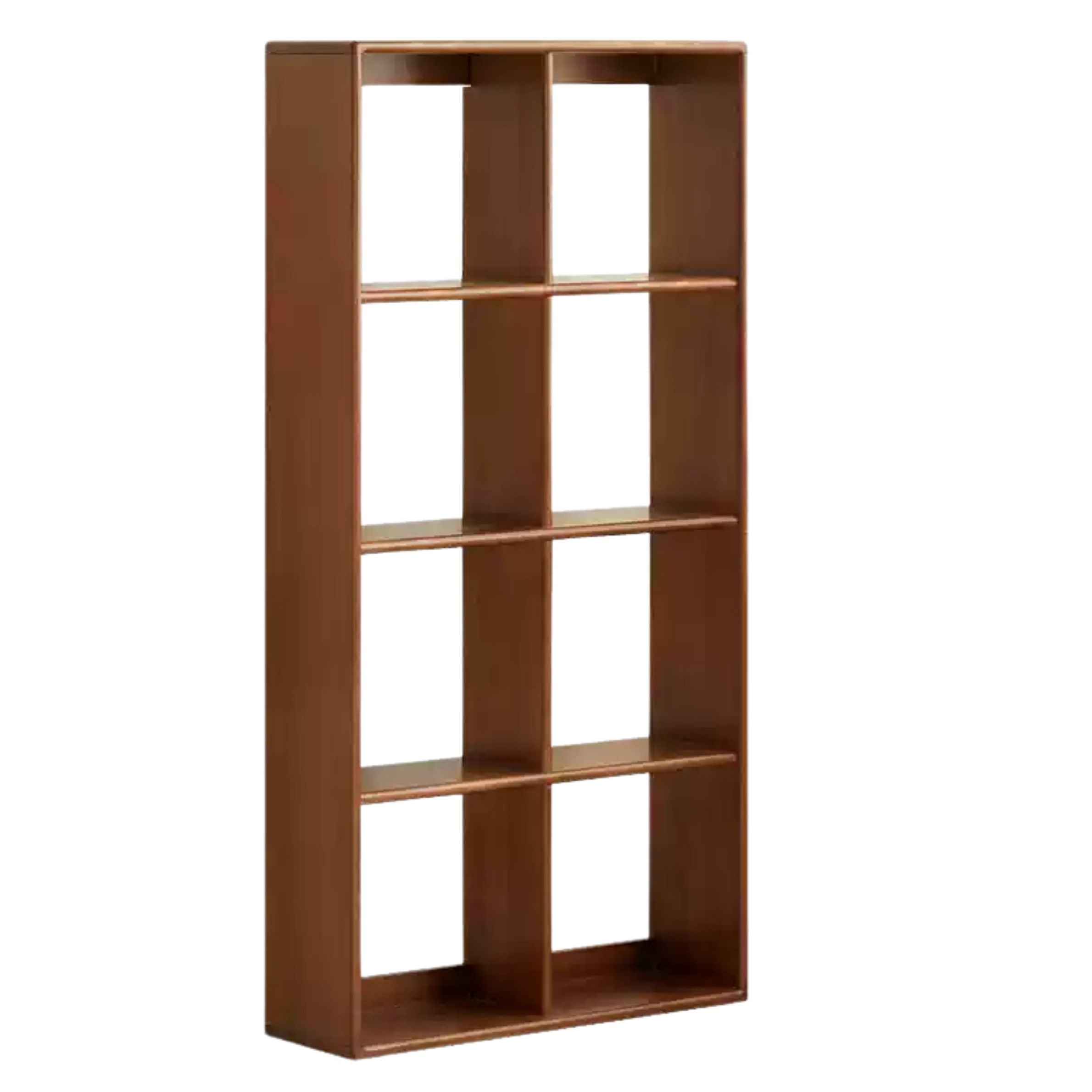 29.5x 9.1x58.3 inch /75x23x148сm /Teak Color /Four-layer Children's Bookcase - Without legs