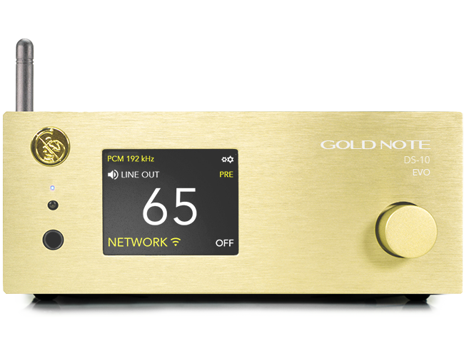 Gold Note DS-10 EVO High-End Streamer & DAC/Preamplifier (2023 Model) - Audiophile Music System for Home Theater & Hi-Fi Listening Rooms