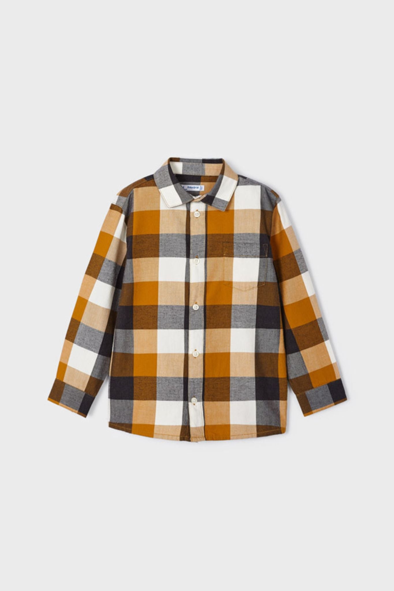Stylish Checkered Flannel Long Sleeve Shirt for Boys - Soft & Comfortable Plaid Shirt for School, Outdoor Activities & Casual Wear