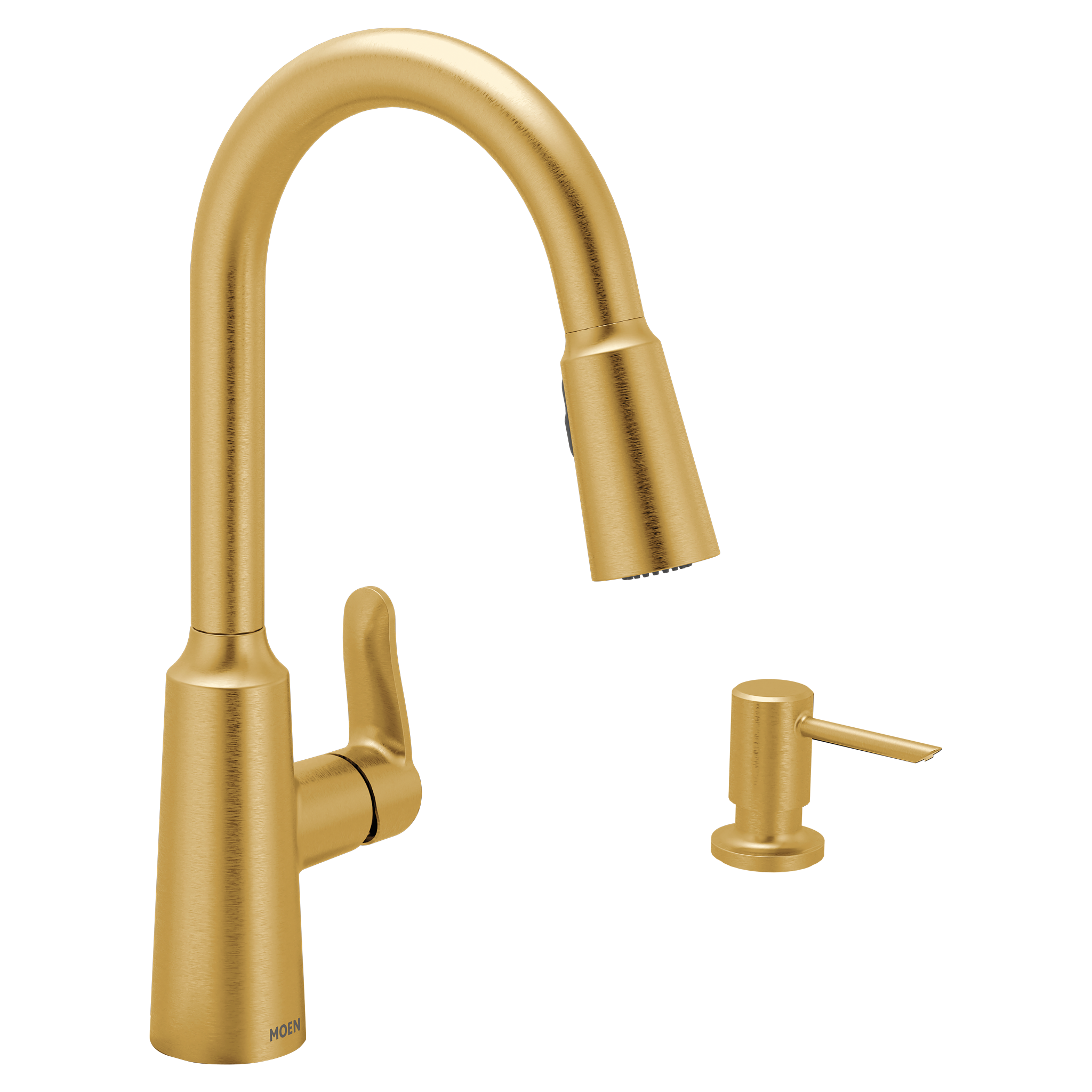 Edwyn High Arc Pull Down Kitchen Faucet with One Handle - Modern Brushed Nickel Finish for Easy Dishwashing and Food Prep