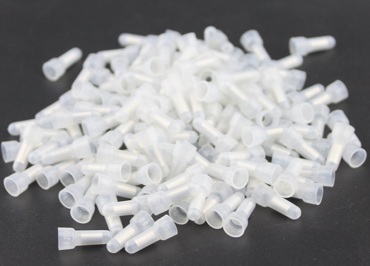 Rextin 1000pcs Closed End Wire Crimp Connectors - Insulated Crimp Terminals for Electrical Wiring (1000-Piece Set) - Perfect for Automotive, Marine, and DIY Electrical Projects