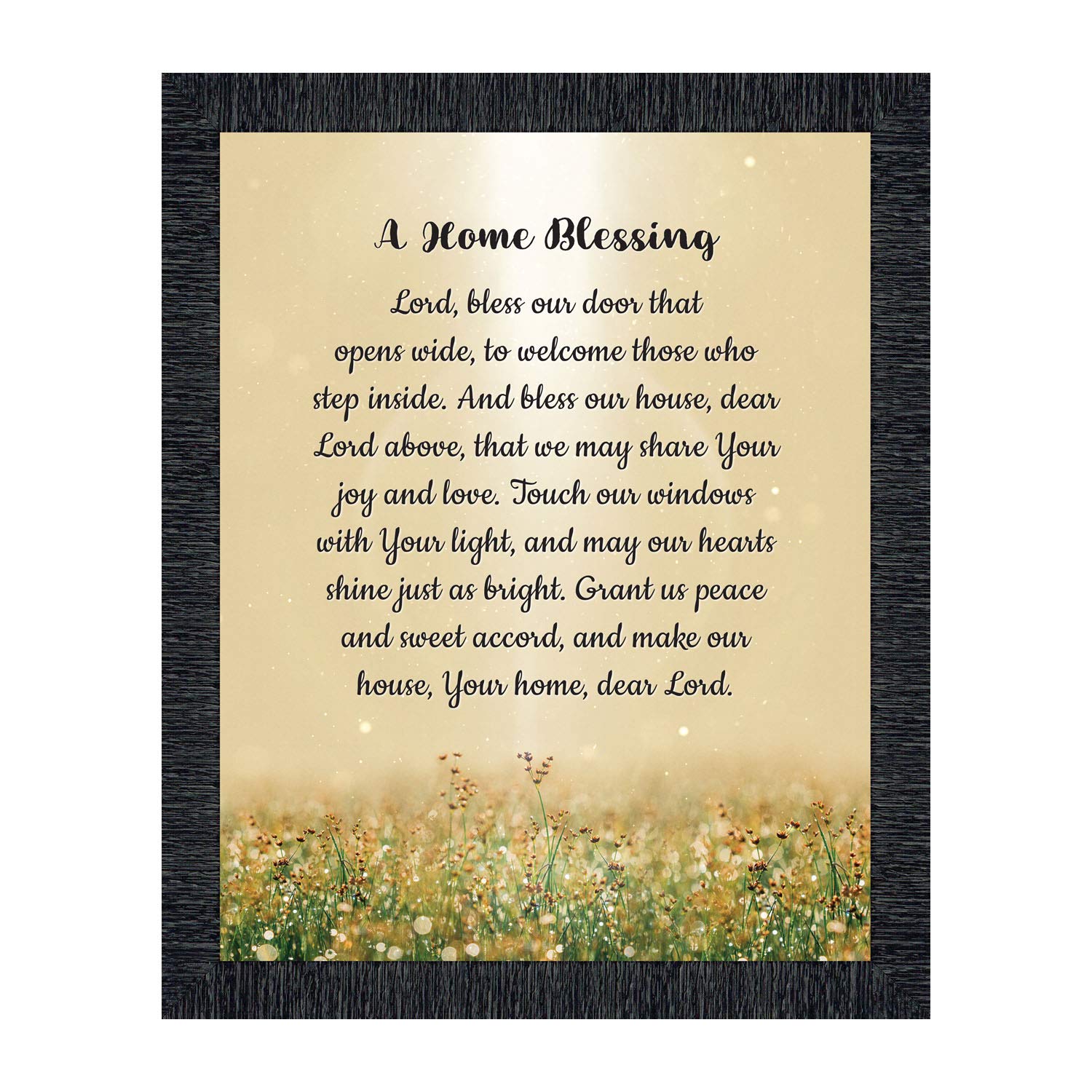 God Bless This Home Sign - Inspirational Home Blessing Wall Decor for Living Room, Bedroom & Entryway - Perfect Housewarming Gift & Christian Home Decor (2195CH)