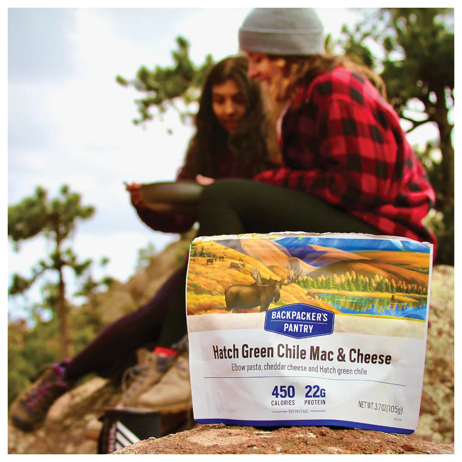 Backpackers Pantry Hatch Chile Mac & Cheese - 1-Person Freeze-Dried Meal | Lightweight Camping Food for Hiking, Backpacking & Emergency Preparedness