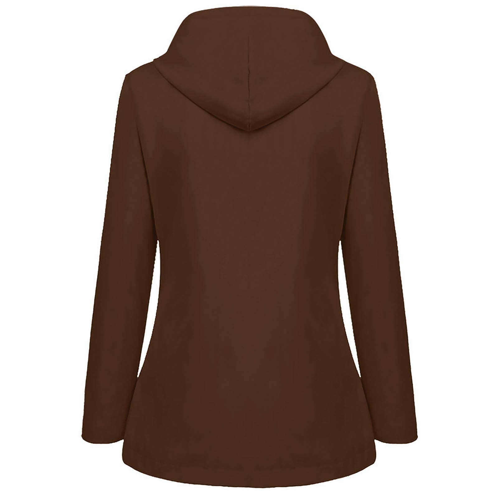 Women's Waterproof Plus Size Hooded Raincoat - Windproof Plush Jacket for Outdoor Activities, Commuting & Travel | Fits Over Leather Jackets