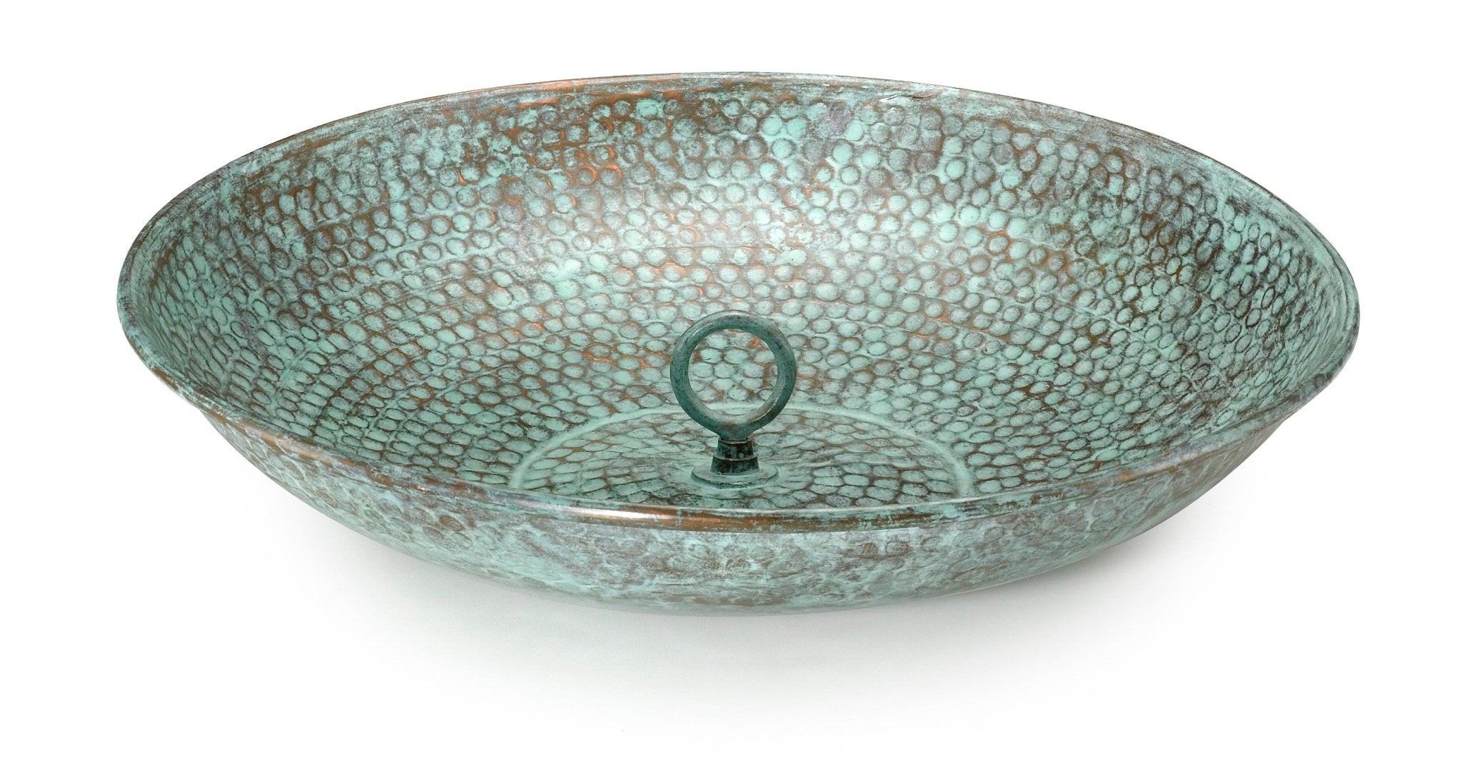 Blue Verde Copper Rain Chain with 16.5