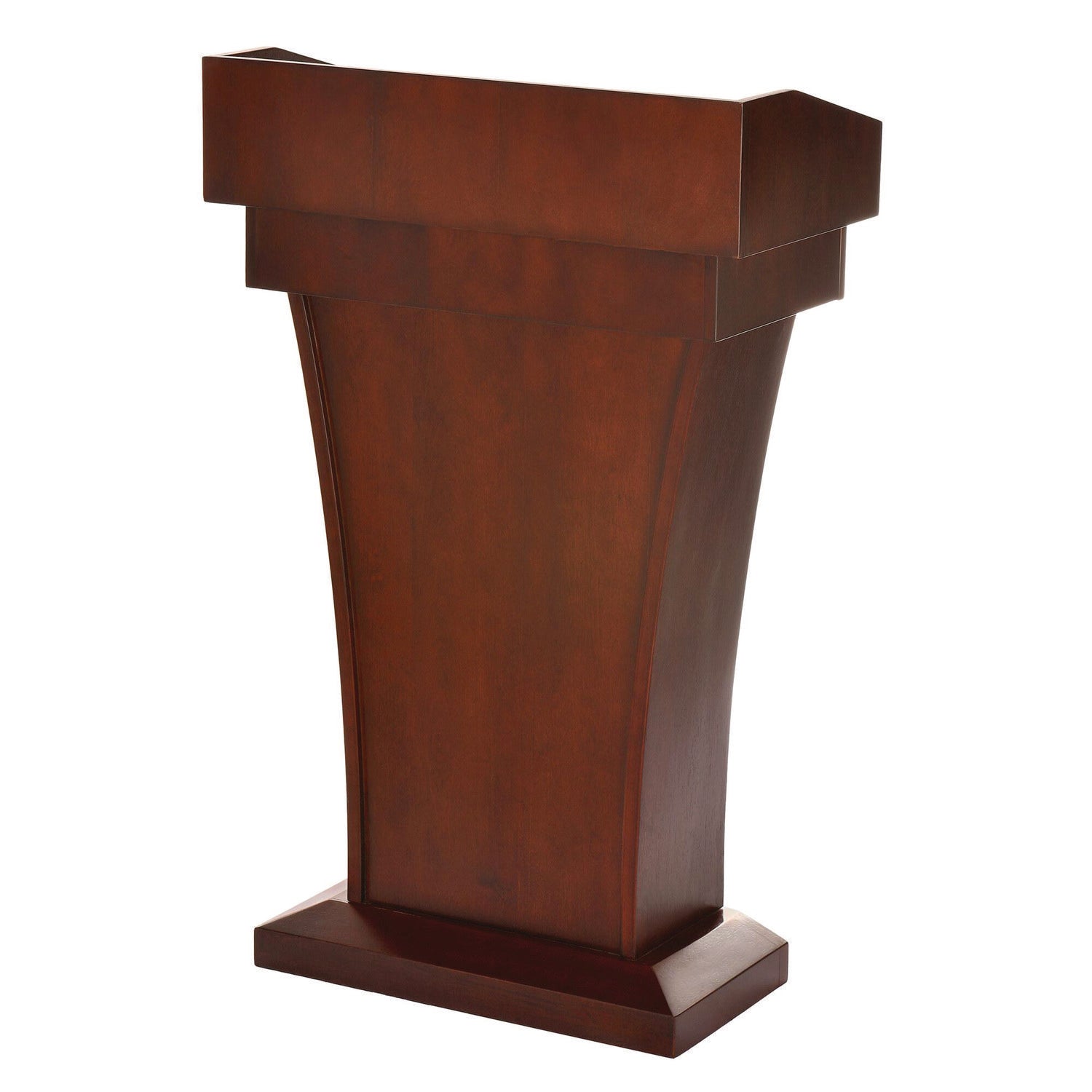 AdirOffice Wooden Standing Podium Lectern with Drawer & Storage - 27.55