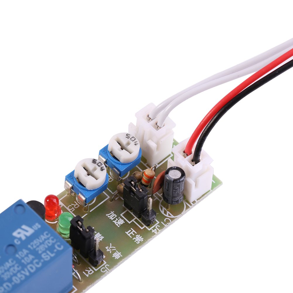 5V DC Adjustable Timer Relay Switch Module - On/Off Delay Timer (0-15 Minutes) for Home Automation, Industrial Control & DIY Electronics Projects