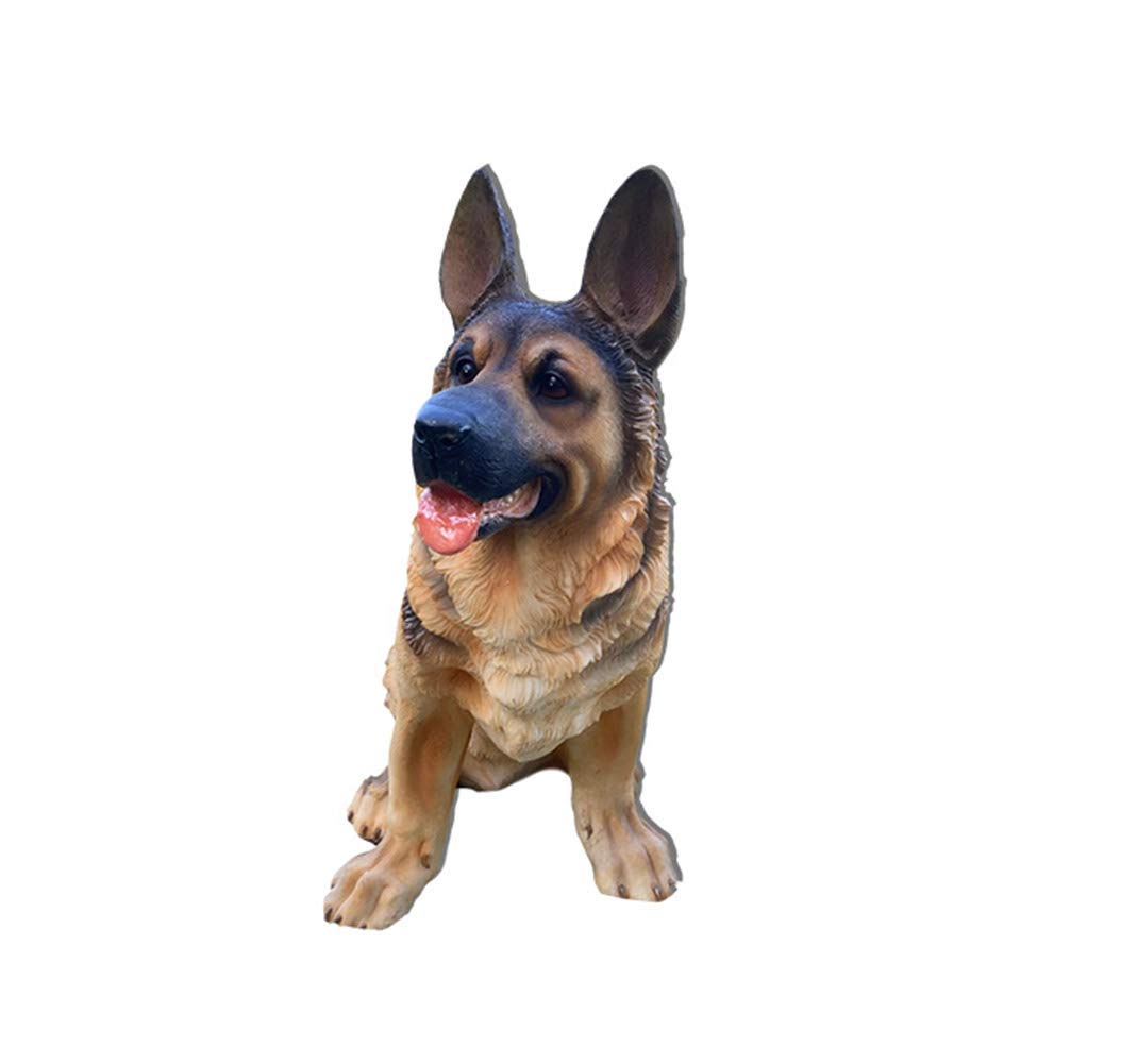 LIUSHI Hand-Painted Dog Statues - Outdoor Garden Decor Sculptures, Creative Animal Figurines for Patio, Lawn & Yard Decoration | Durable Resin Art for Home & Garden Aesthetic