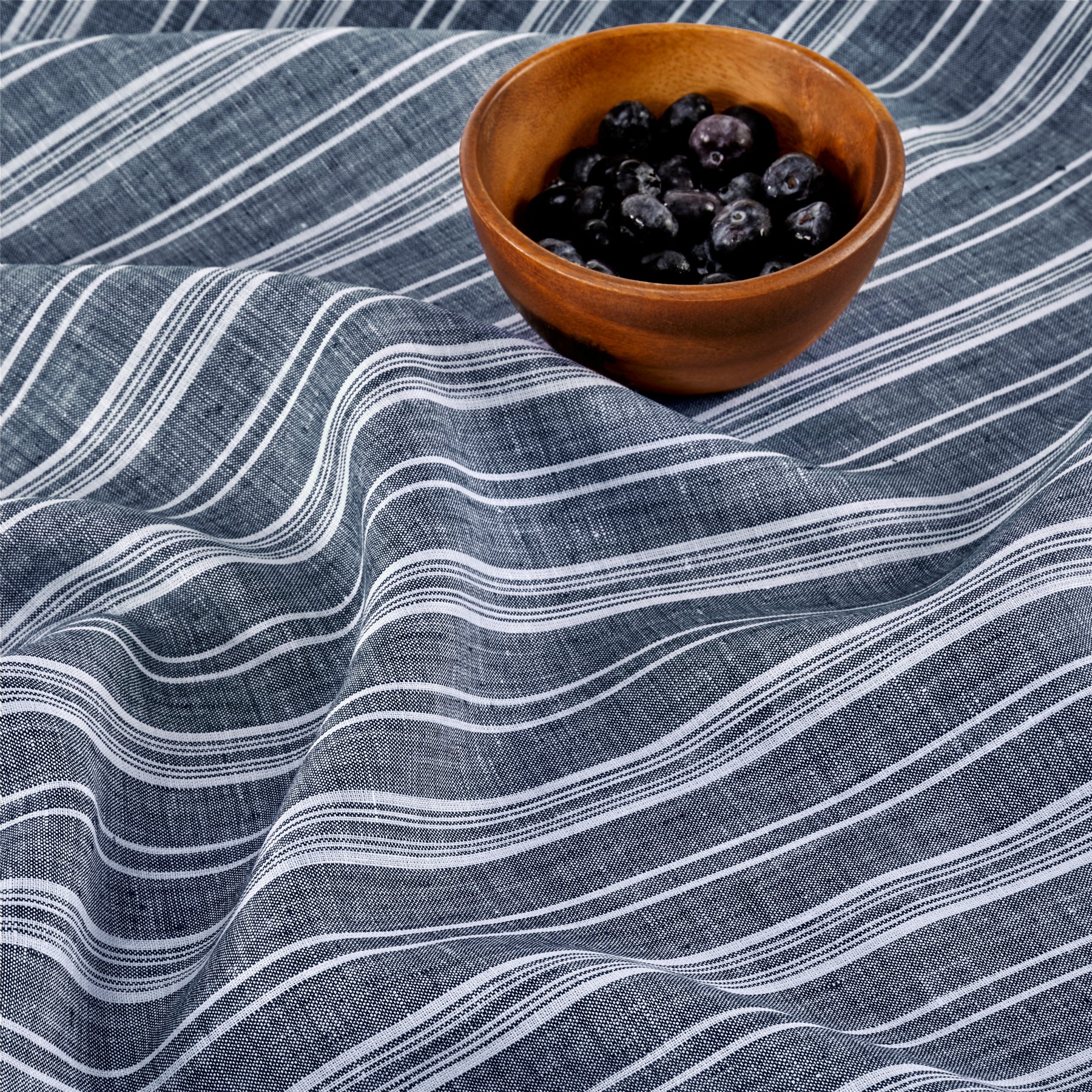 Elegant Chelsea Stripe Cotton Napkins - Set of 4 for Dinner Parties & Holiday Table Decor