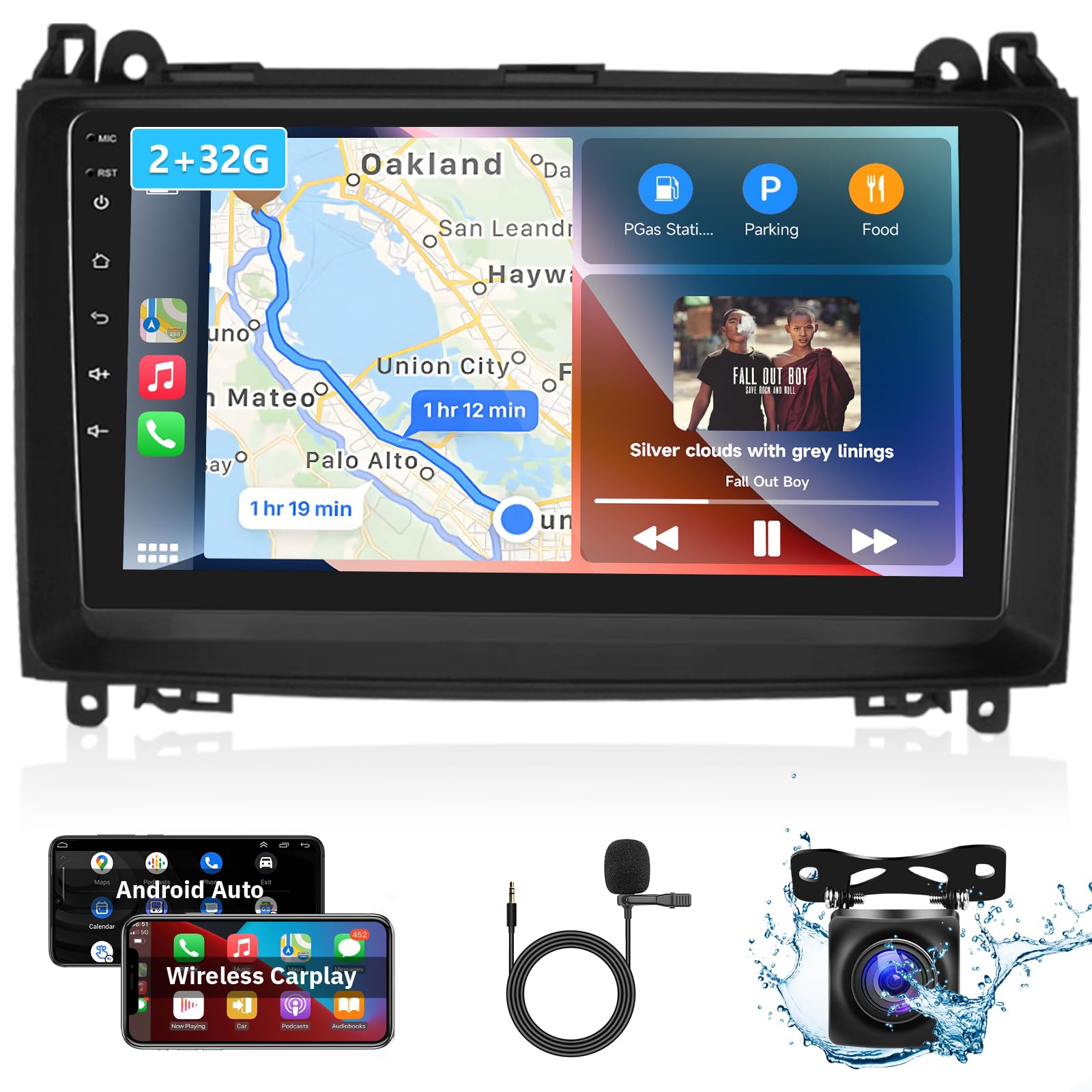 2+32GB Android Car Stereo for Mercedes-Benz B200 2008-2011 | 9