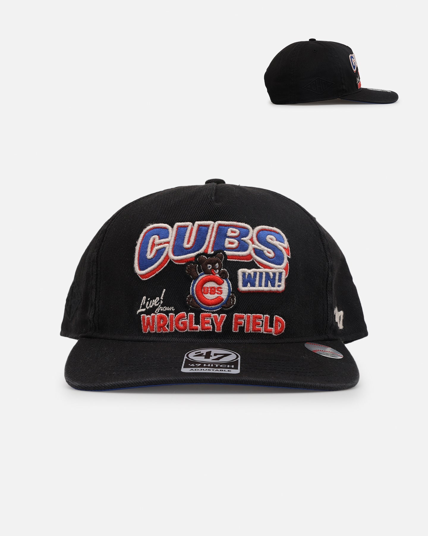 47 Brand Chicago Cubs 'MLB Trophy Case' Snapback Hat - Adjustable Black Baseball Cap for Men & Women - Perfect for Baseball Games, Sports Events & Casual Wear