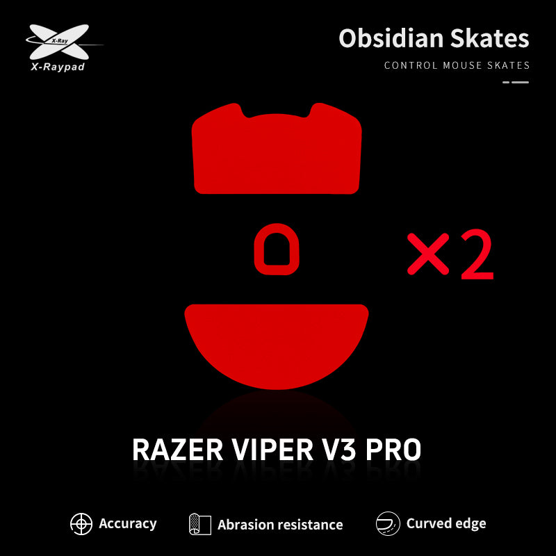 Razer Viper V3 Pro Gaming Mouse with Obsidian Control Skates - Ultra-Precise Esports Mouse for PC Gaming, FPS, MOBA & MMO - Smooth Gliding & Enhanced Control for Competitive Play