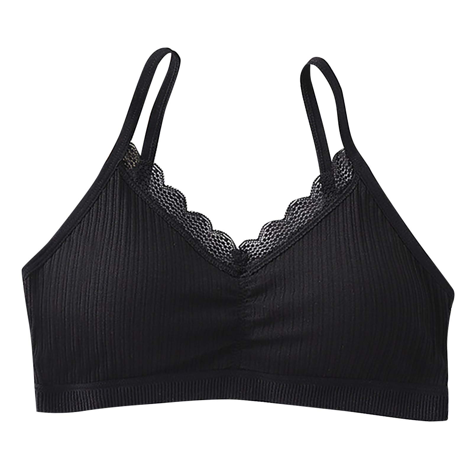 yuai Women's Solid Color Camisole with Chest Pad - Comfortable Tank Top & Underwear (Black, One Size) - Perfect for Layering, Sleepwear, and Casual Outfits