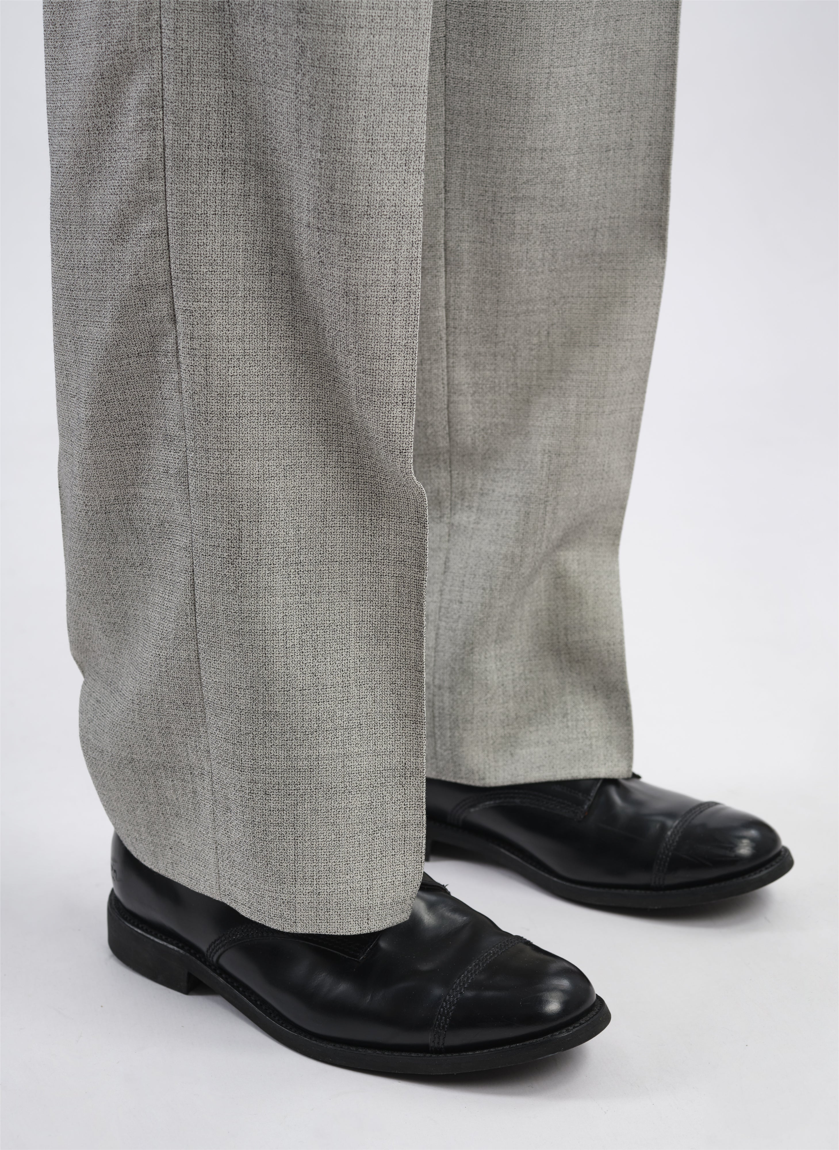 Marzotto Organic Wool Pleated Dress Pants for Men - Premium Business & Formal Wear - Comfortable Office & Wedding Attire