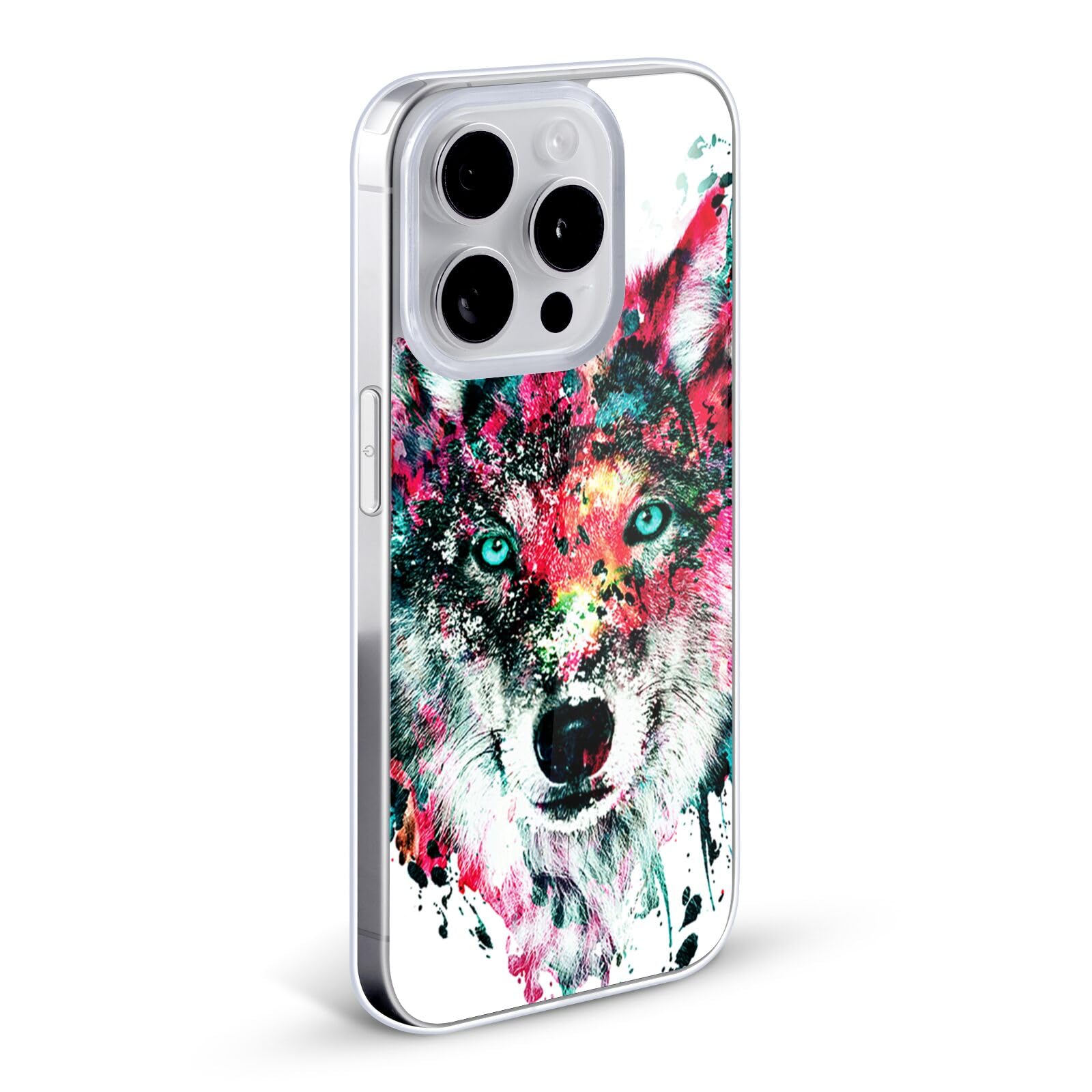 Officially Licensed Riza Peker Wolf Animals Soft Gel Case for Apple iPhone 12 Mini - Durable Protective Phone Cover for Everyday Use, Travel & Outdoor Activities