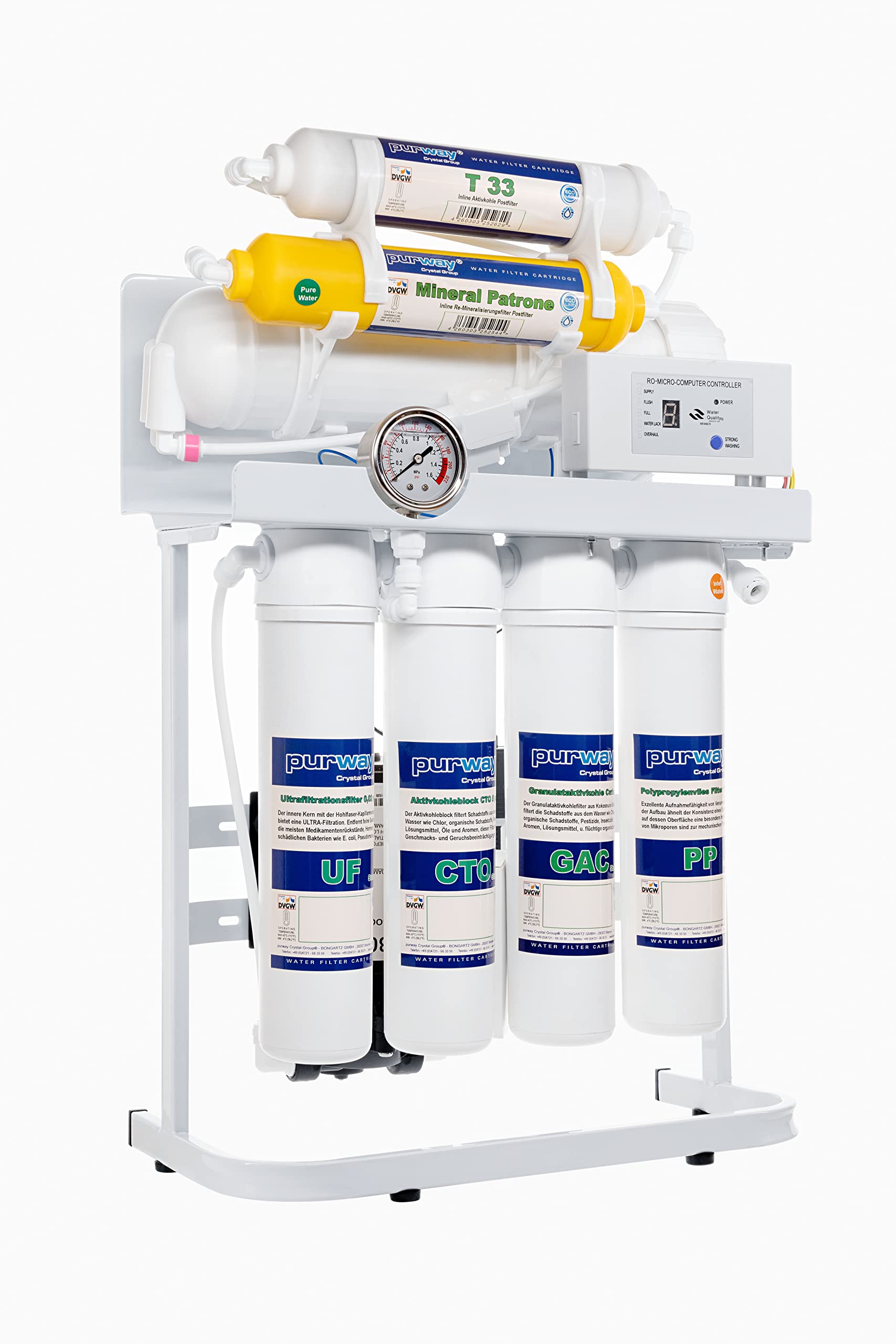 PUR Booster Quick 7 600GPD 7-Stage Reverse Osmosis Water Filtration System - Tankless Direct Flow RO System for Clean Drinking Water - Perfect for Home, Office, and RV Use