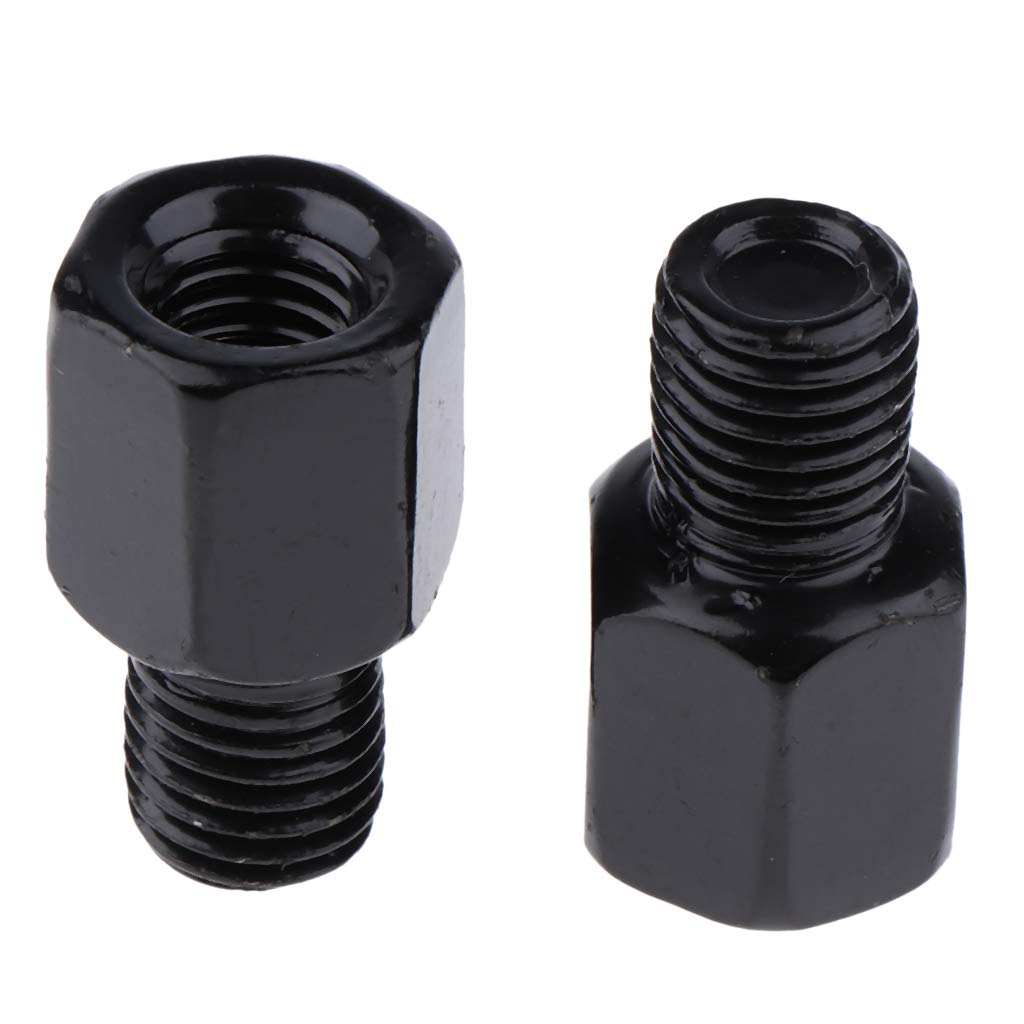 Dolity RH 8mm to 10mm Mirror Adapters for Motorcycle & Scooter - Universal Fit for Handlebar Mirrors Upgrade (Perfect for Harley, Honda, Yamaha Models)