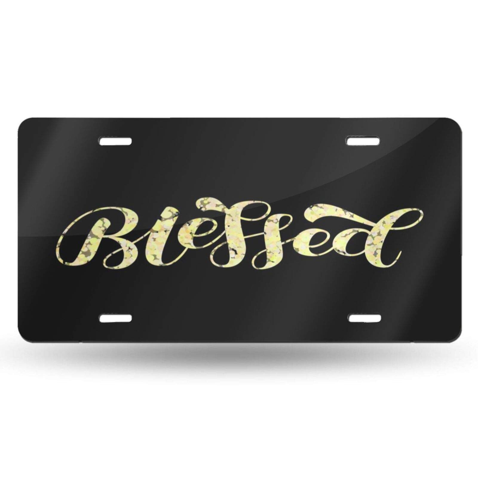 Blessed Decorative Car License Plate - 6x12 Inch Aluminum Vanity Tag for Men, Women & Kids - Perfect for Front Bumper, Truck, SUV & Vehicle Customization