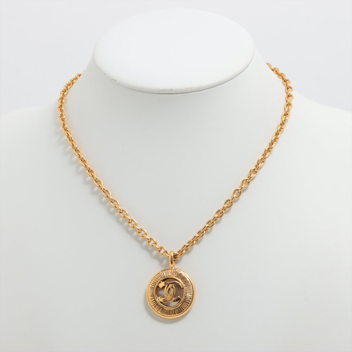Chanel Circle Coco Logo Gold Plated Necklace - Fashion Jewelry for Women, Elegant Gift for Birthday, Anniversary & Special Occasions
