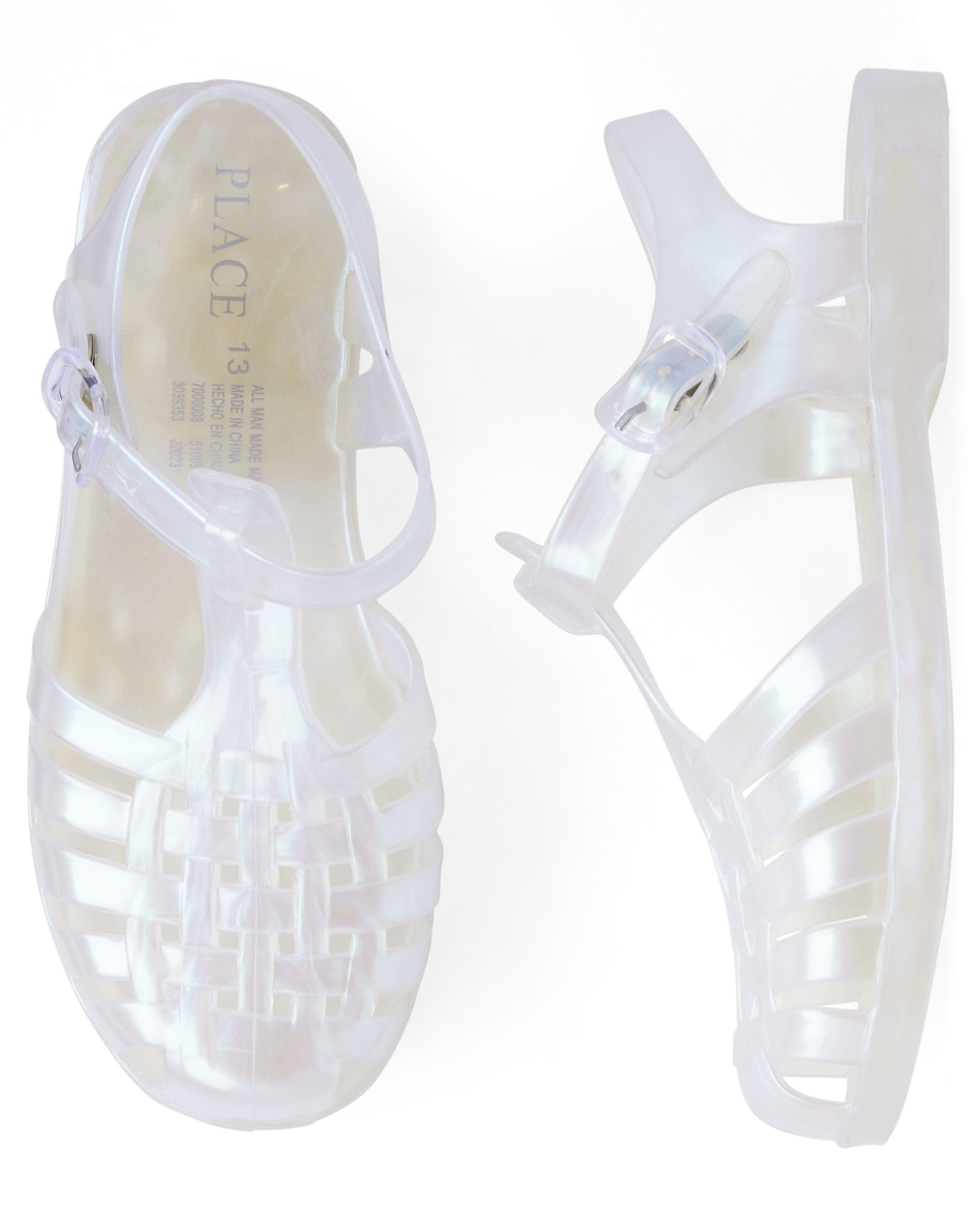 The Children's Place Girl's Jelly Fisherman Sandals - Comfortable & Stylish Summer Shoes for Toddlers & Kids - Perfect for Beach, Pool, and Outdoor Play