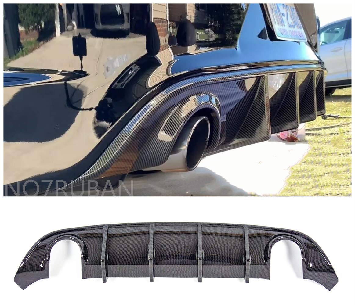 Carbon Fiber Rear Lip Bumper Valance Diffuser for 2015-2019 Dodge Charger SRT - Aggressive Styling Upgrade for Enhanced Aerodynamics & Street Racing Performance