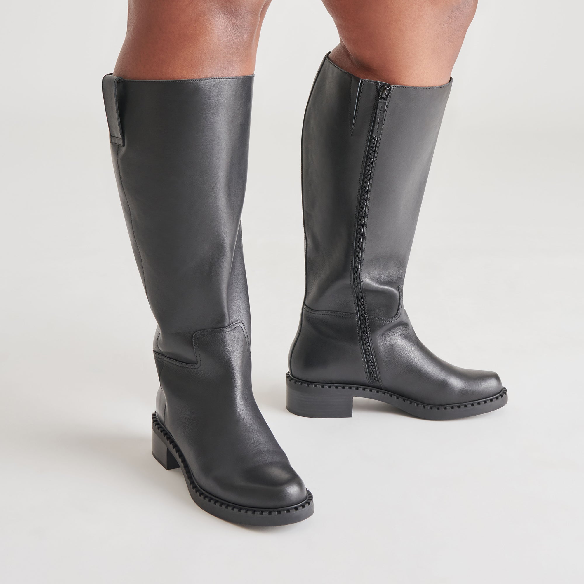 GLORY H2O Extra Wide Calf Boots for Women - Black Leather Waterproof Winter Boots for Wide Feet | Comfortable & Stylish for Snow, Rainy Days & Outdoor Activities