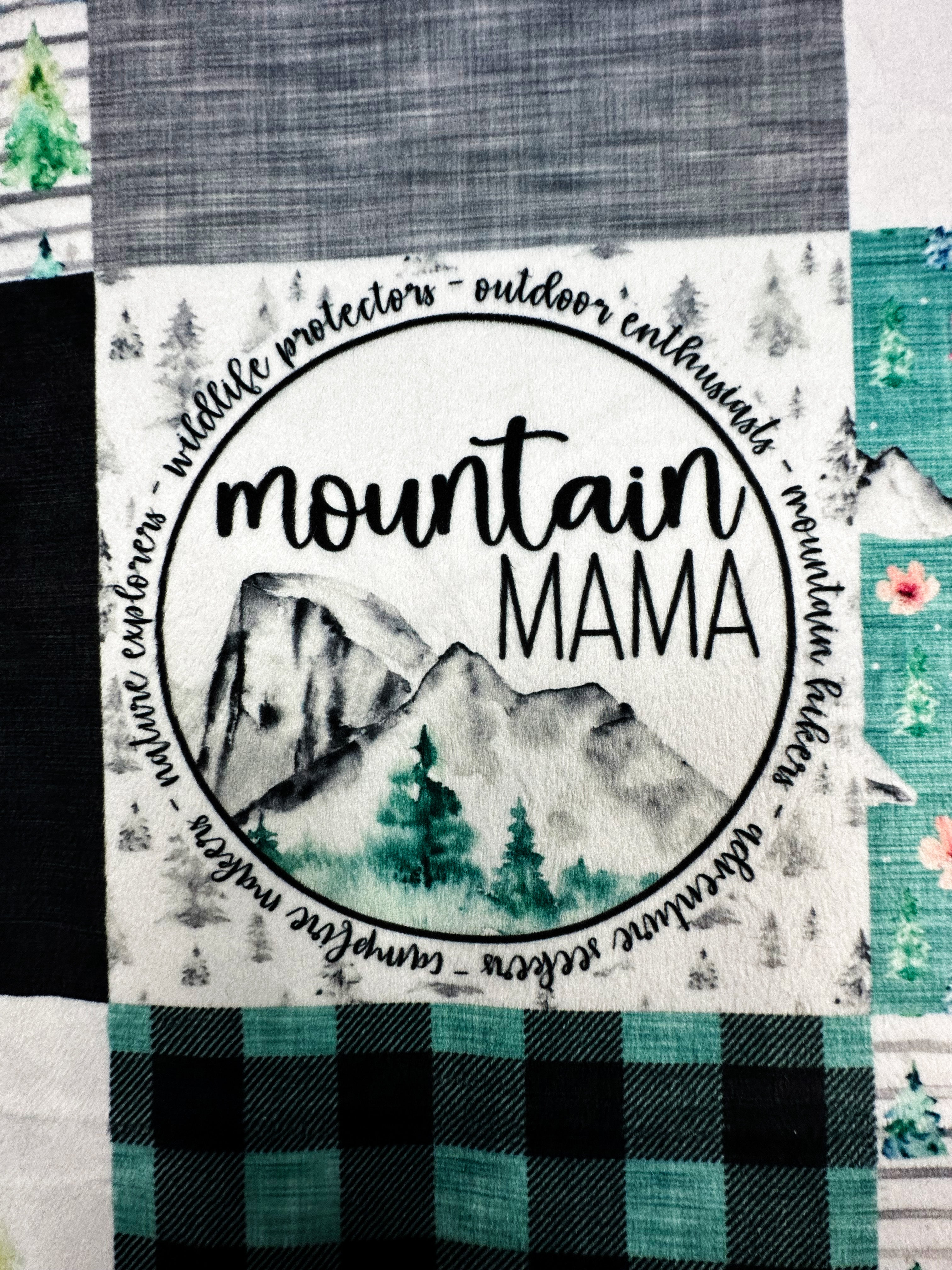 Premium Large Adult Blanket 54x79 Inches - Mountain Mama Wild Rabbit Luxe Cuddle Throw - Ultra Soft Spoonflower Quality - Perfect for Cozy Nights, Couch Lounging & Gift Giving