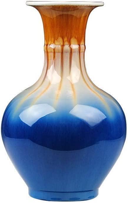 BAIWaNG Vintage Ceramic Flower Vase - Handcrafted Decorative Vase for Home, Living Room & Office Decor | Perfect for Floral Arrangements, Centerpieces & Gift Giving