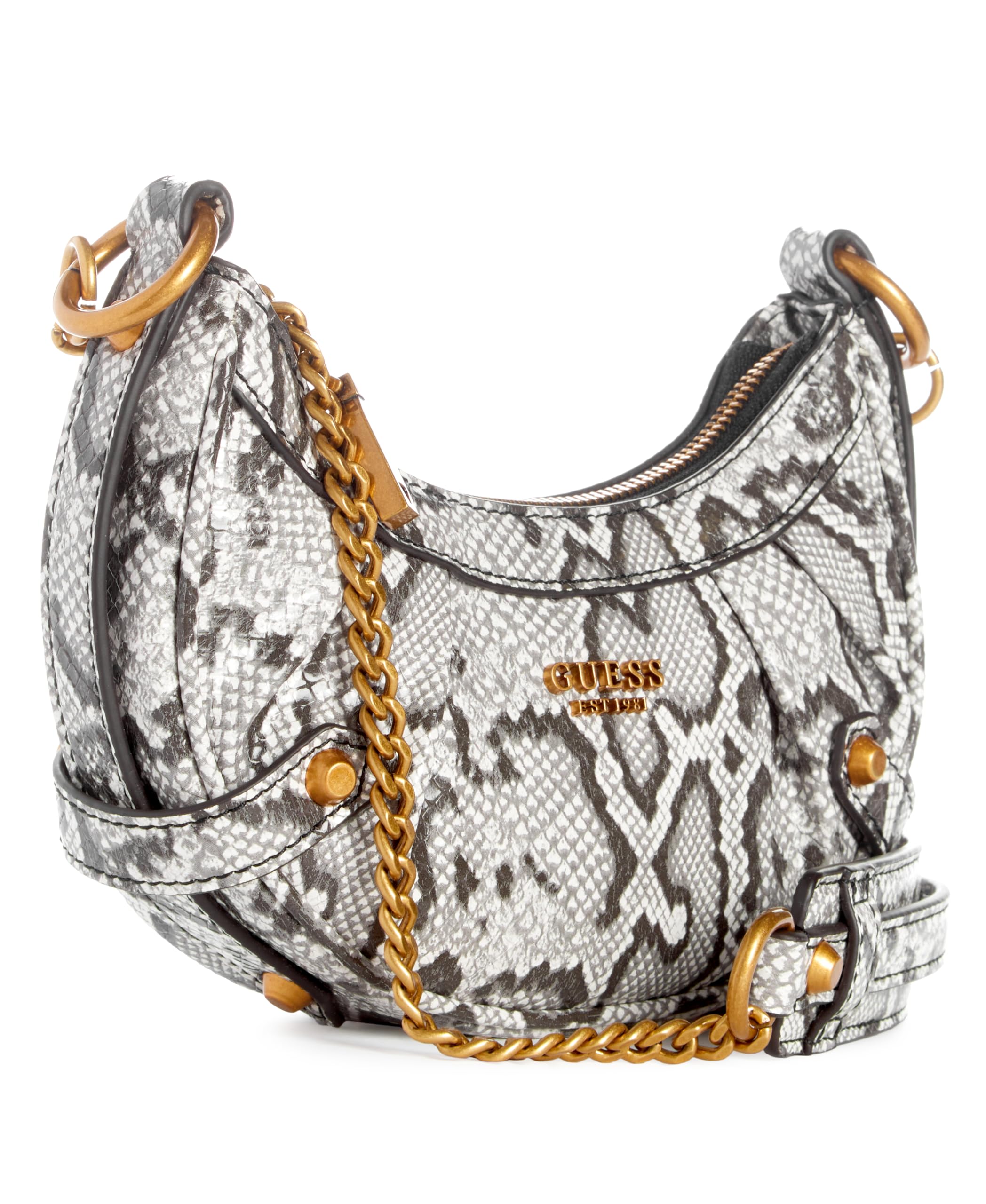 GUESS Clelia Mini Crossbody Bag with Top Zip - Stylish & Compact Purse for Women, Perfect for Everyday Use, Travel & Night Out