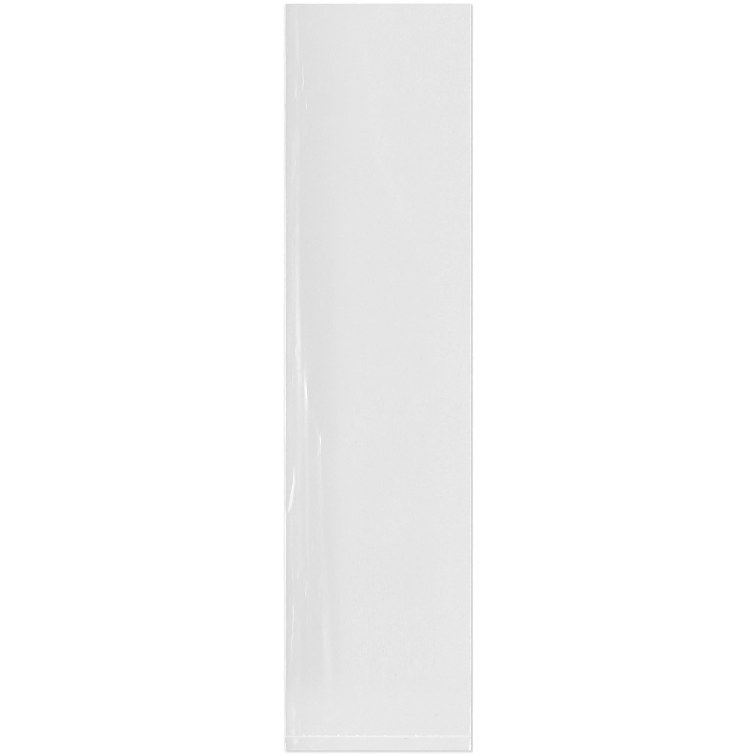 Plymor 3x12 Inch 2 Mil Clear Poly Bags - 500 Pack for Crafts & Storage
