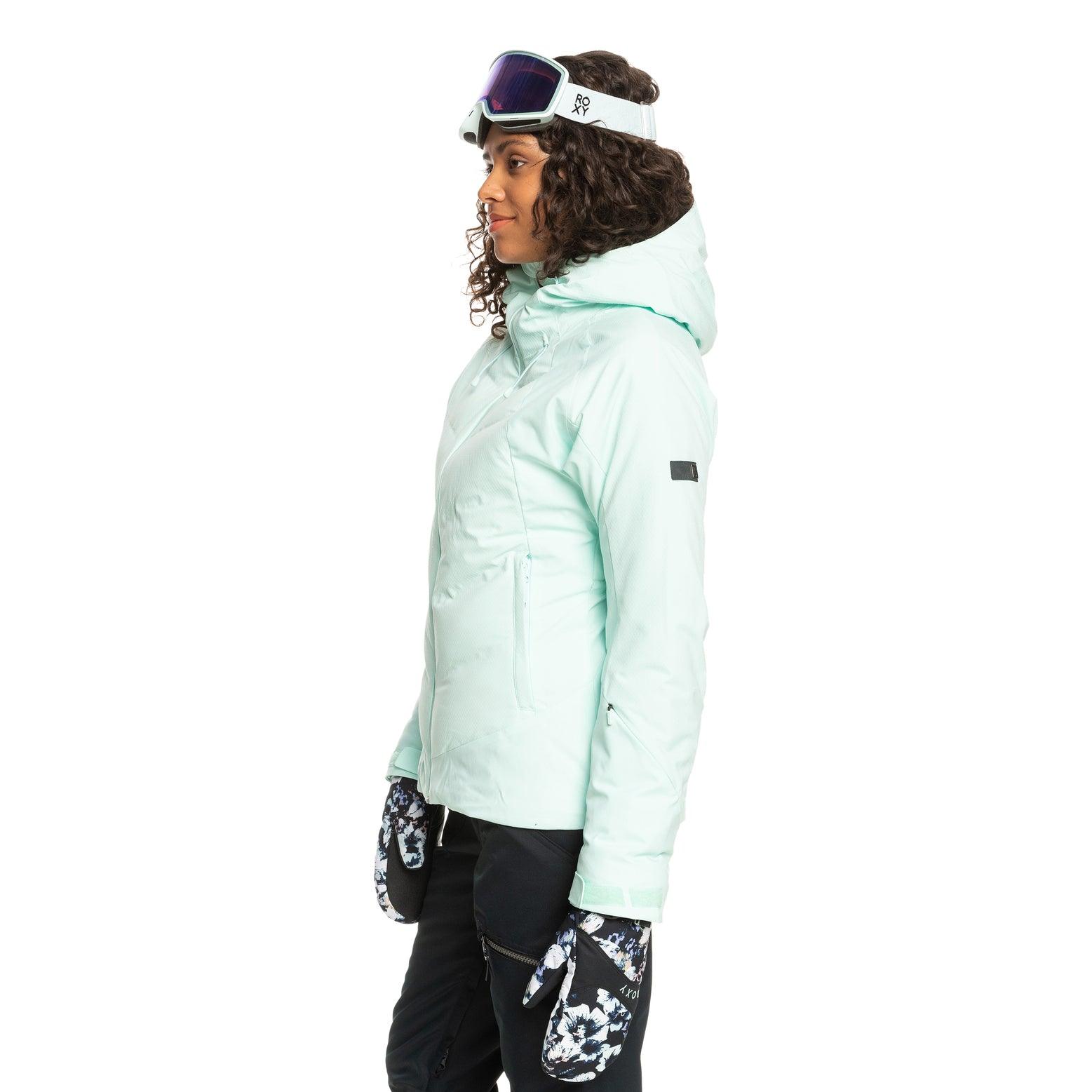 Roxy Dusk Green Water Snow Jacket - Waterproof Winter Coat for Women - Perfect for Skiing, Snowboarding & Outdoor Adventures