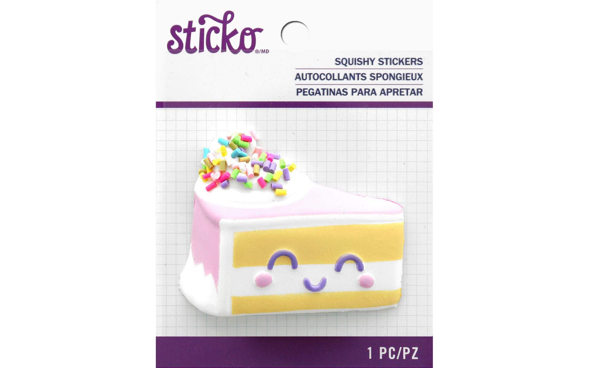 Sticko Squishy-Cake 52-45160 - Soft & Squishy Stress Relief Toy for Kids & Adults - Perfect for Anxiety Relief, Office Desk Decor, and Sensory Play