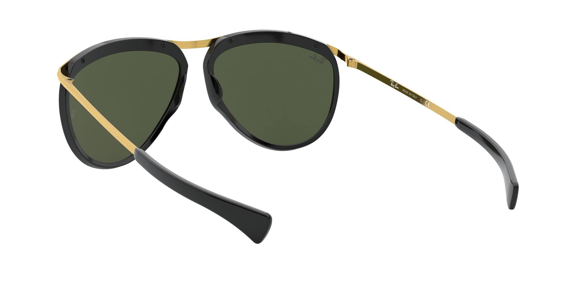 Ray-Ban RB2219 Olympian Aviator Sunglasses - Polarized UV Protection, Classic Metal Frame for Men & Women - Perfect for Driving, Travel & Outdoor Activities