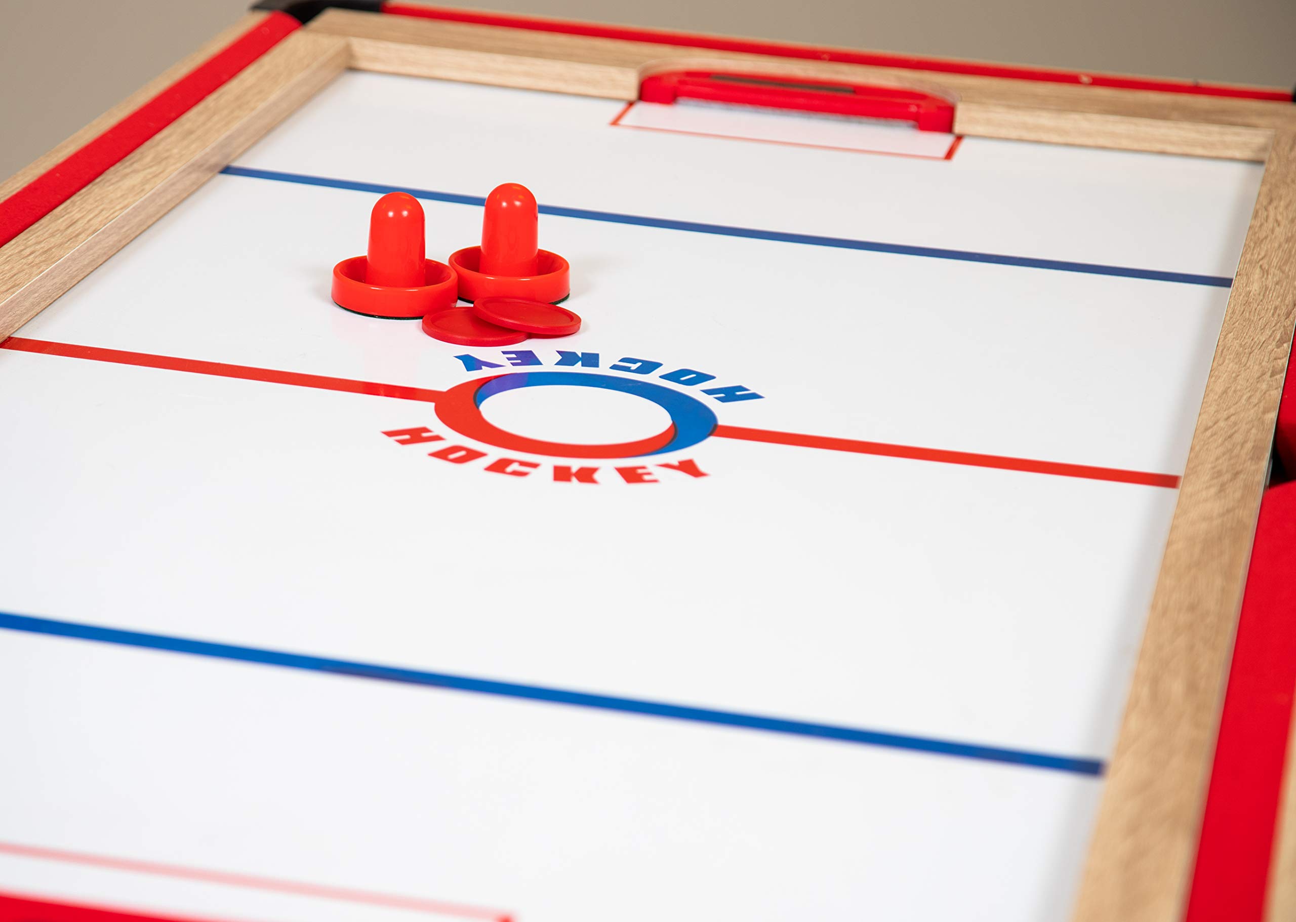 Hathaway Madison 54-inch 6-in-1 Multi-Game Table with Billiards, Foosball, Air Hockey, Table Tennis, Shuffleboard & Bowling - Perfect for Family Game Rooms, Basements & Entertainment Spaces