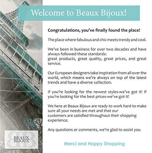 Beaux Bijoux Heart Necklace for Women - Romantic Love Jewelry Gift for Wife - 14K Gold Plated Heart Pendant Necklace - Perfect Birthday & Anniversary Present - Valentine's Day & Mother's Day Gift Idea