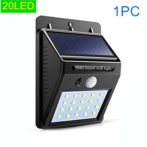 20 LED Solar Powered Outdoor Lights with PIR Motion Sensor - Waterproof Solar Lamp for Garden, Pathway, and Street Lighting - Ideal for Home Security & Landscape Decoration