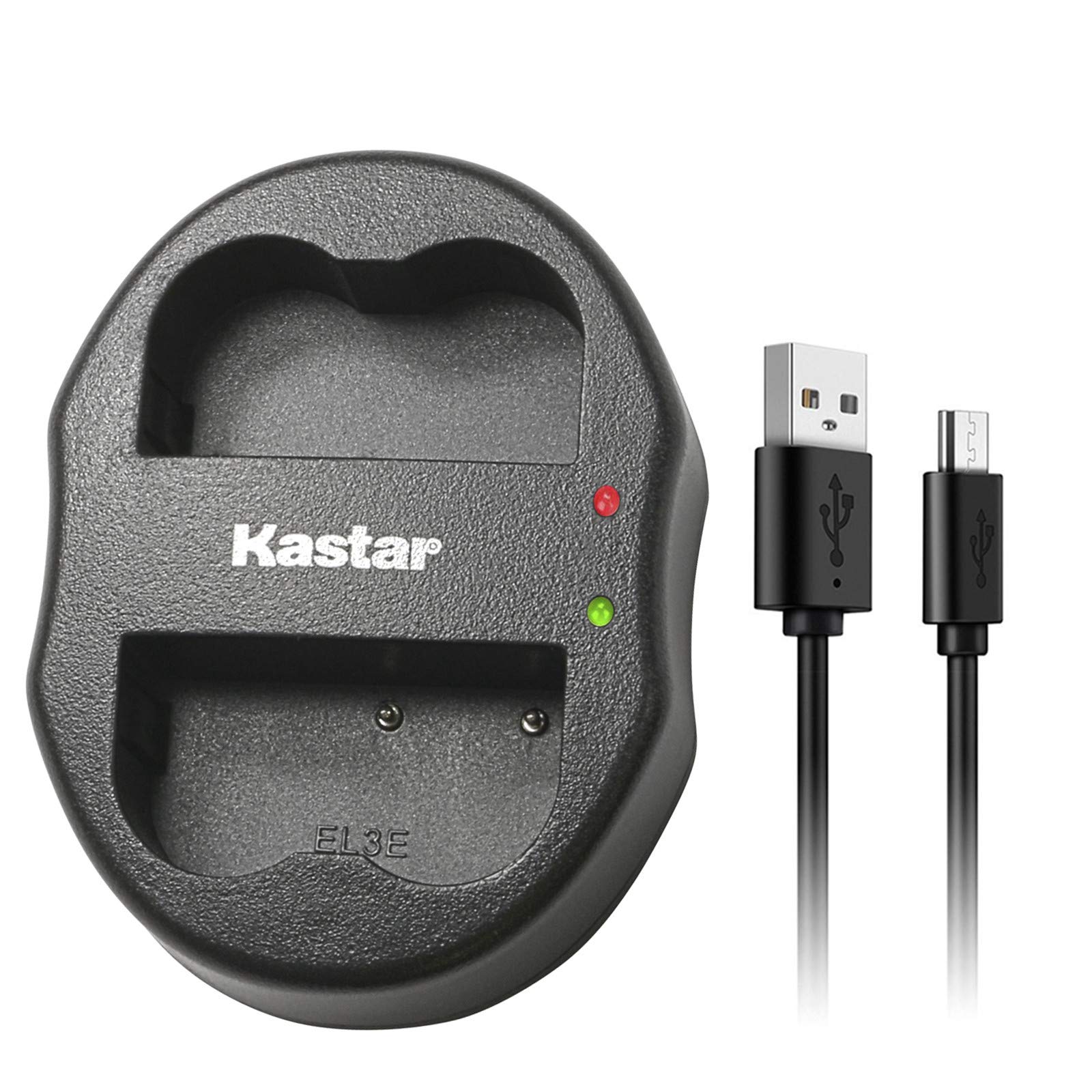 Kastar Dual USB Charger for Nikon EN-EL3a, EN-EL3, MH-18, MH-18a - Compatible with Nikon D50, D70, D70s, D100 Digital Cameras - Fast Charging Solution for Travel & Professional Photography