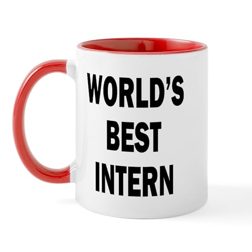 White/Red Inside - World's Best Intern Mug