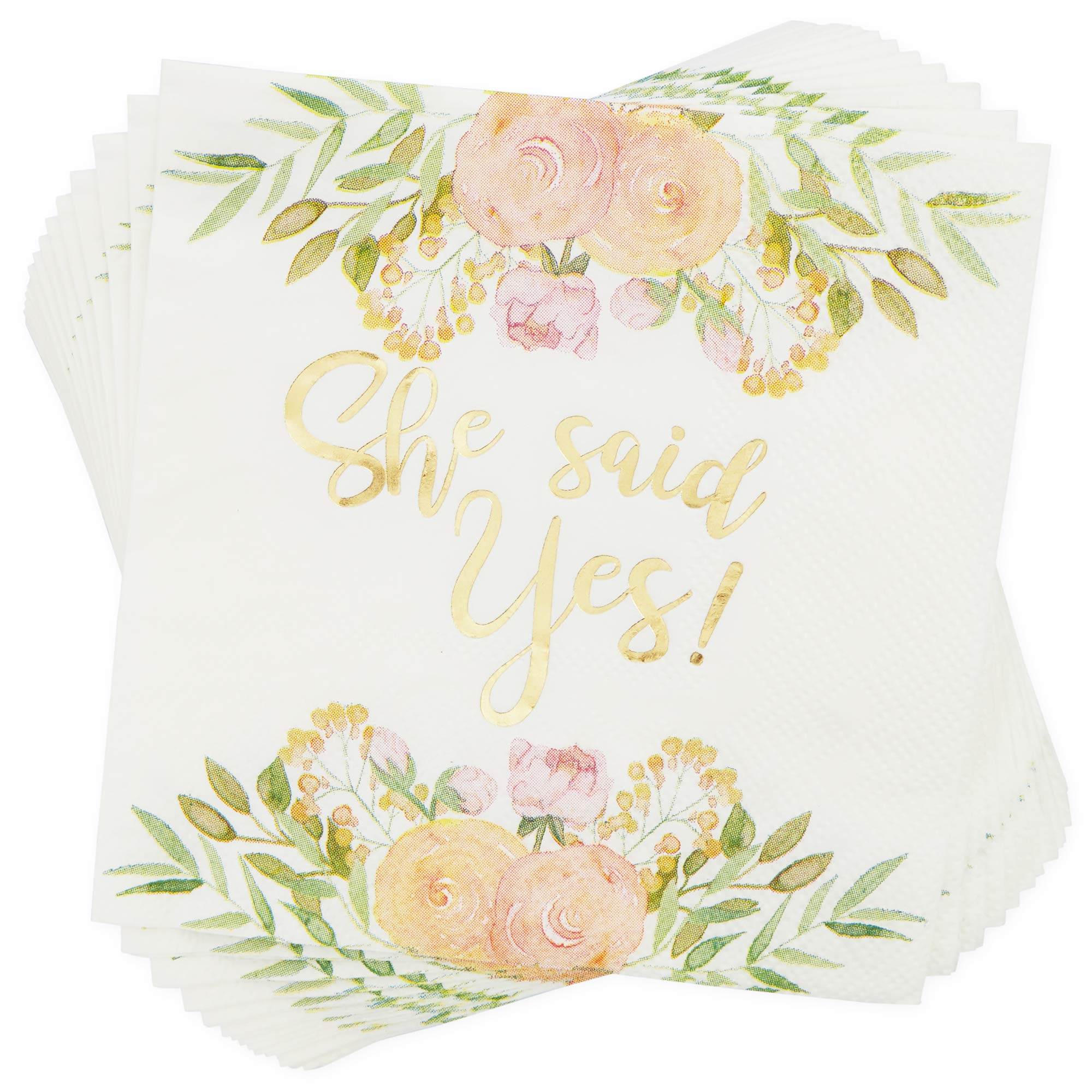 Sparkle and Bash Bridal Party Pack - 146-Piece Wedding Tableware Set (24 Guests) with Disposable Plates, Napkins, Cups, Cutlery, Banner & Plastic Tablecloth - Perfect for Bridal Showers, Bachelorette Parties & Wedding Receptions