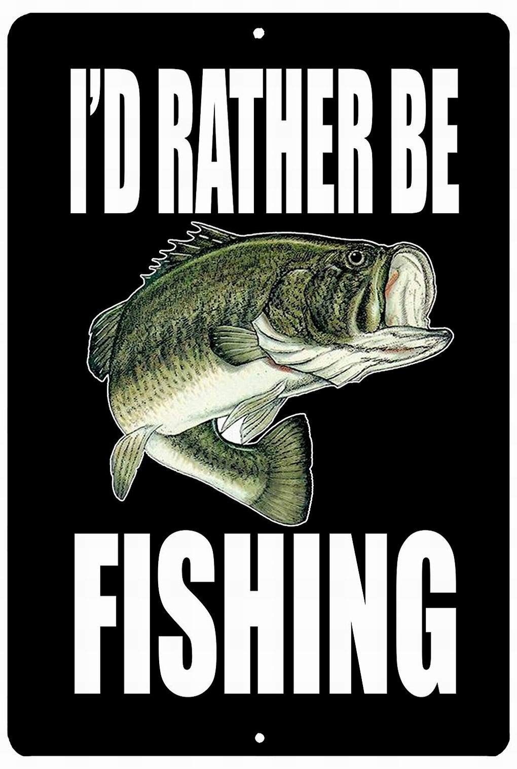 Owesoe Vintage Fishing Boat Metal Sign - 12x16 Inch Rustic Wall Decor for Home, Coffee Bar, Man Cave, or Office - Perfect for Fishing Enthusiasts & Outdoor Lovers